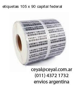 etiquetas 105 x 90 capital federal