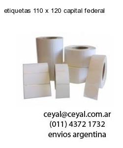 etiquetas 110 x 120 capital federal