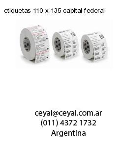 etiquetas 110 x 135 capital federal