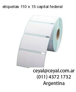 etiquetas 110 x 15 capital federal