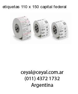 etiquetas 110 x 150 capital federal
