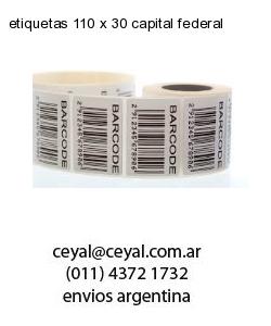 etiquetas 110 x 30 capital federal