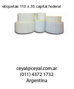 etiquetas 110 x 35 capital federal