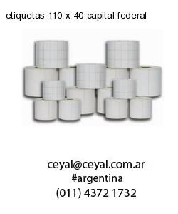 etiquetas 110 x 40 capital federal