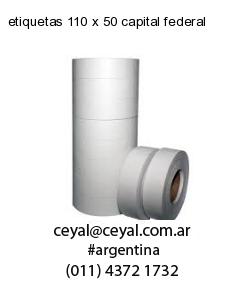 etiquetas 110 x 50 capital federal