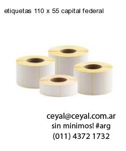 etiquetas 110 x 55 capital federal