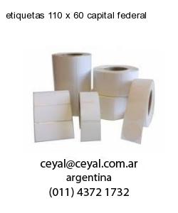 etiquetas 110 x 60 capital federal