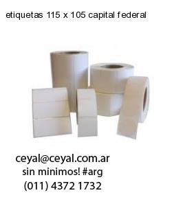 etiquetas 115 x 105 capital federal