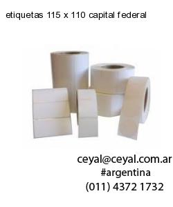 etiquetas 115 x 110 capital federal