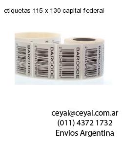 etiquetas 115 x 130 capital federal