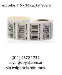 etiquetas 115 x 30 capital federal
