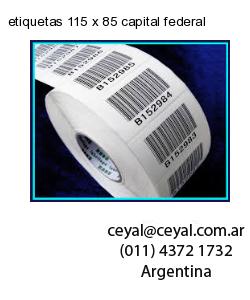 etiquetas 115 x 85 capital federal
