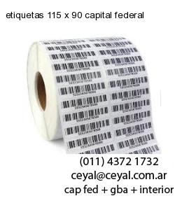 etiquetas 115 x 90 capital federal