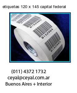 etiquetas 120 x 145 capital federal