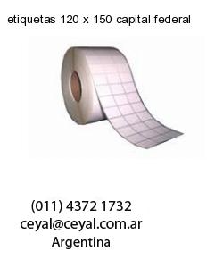 etiquetas 120 x 150 capital federal