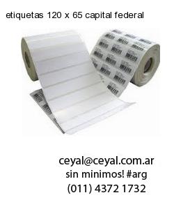 etiquetas 120 x 65 capital federal