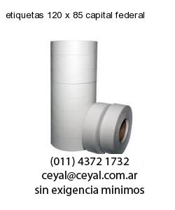 etiquetas 120 x 85 capital federal
