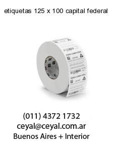 etiquetas 125 x 100 capital federal