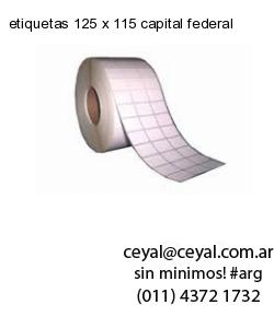 etiquetas 125 x 115 capital federal