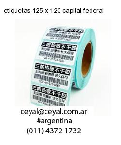 etiquetas 125 x 120 capital federal