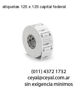 etiquetas 125 x 125 capital federal