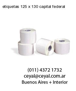 etiquetas 125 x 130 capital federal
