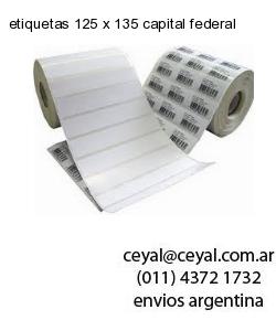 etiquetas 125 x 135 capital federal