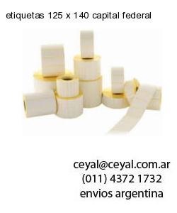 etiquetas 125 x 140 capital federal