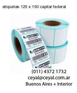 etiquetas 125 x 150 capital federal