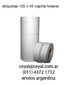 etiquetas 125 x 45 capital federal