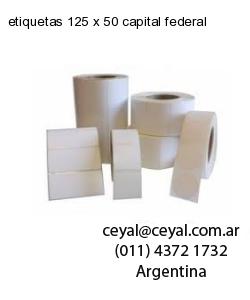 etiquetas 125 x 50 capital federal