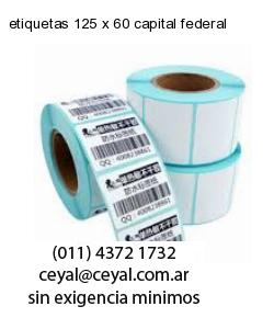 etiquetas 125 x 60 capital federal