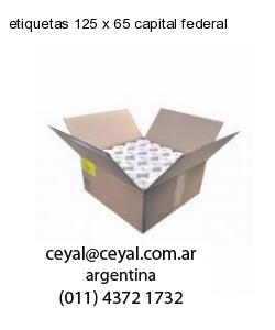 etiquetas 125 x 65 capital federal
