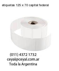 etiquetas 125 x 70 capital federal