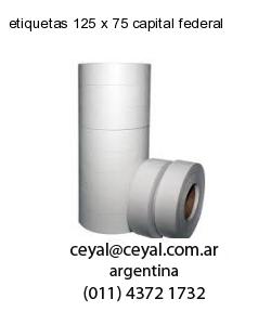 etiquetas 125 x 75 capital federal