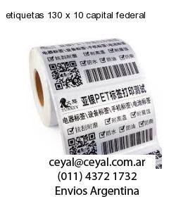 etiquetas 130 x 10 capital federal