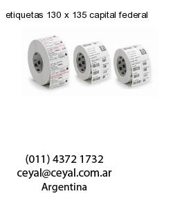 etiquetas 130 x 135 capital federal