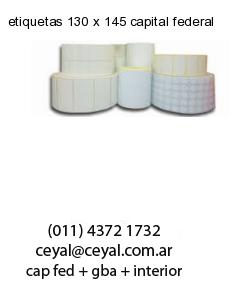 etiquetas 130 x 145 capital federal