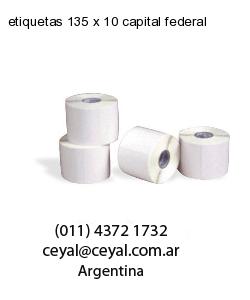 etiquetas 135 x 10 capital federal