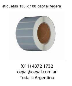etiquetas 135 x 100 capital federal