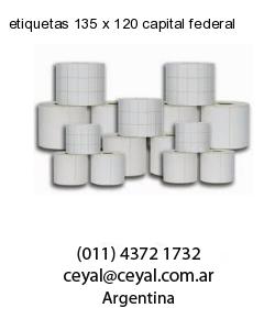 etiquetas 135 x 120 capital federal