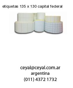 etiquetas 135 x 130 capital federal