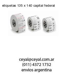 etiquetas 135 x 140 capital federal