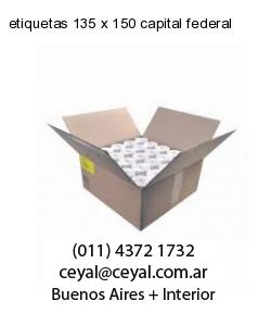 etiquetas 135 x 150 capital federal