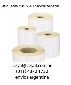 etiquetas 135 x 40 capital federal