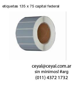 etiquetas 135 x 75 capital federal