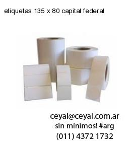 etiquetas 135 x 80 capital federal