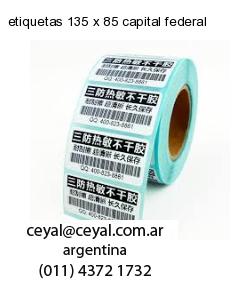 etiquetas 135 x 85 capital federal
