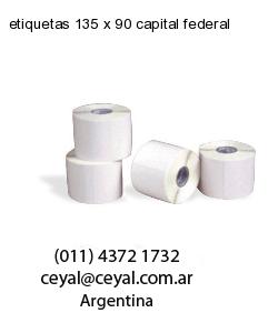 etiquetas 135 x 90 capital federal