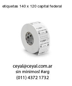 etiquetas 140 x 120 capital federal